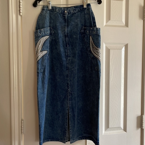 Vintage Denim Skirt - Picture 2 of 4